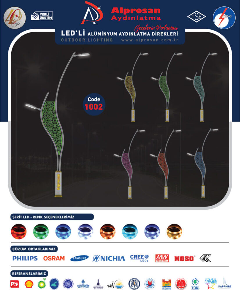 Alüminyum Aydınlatma Direkleri