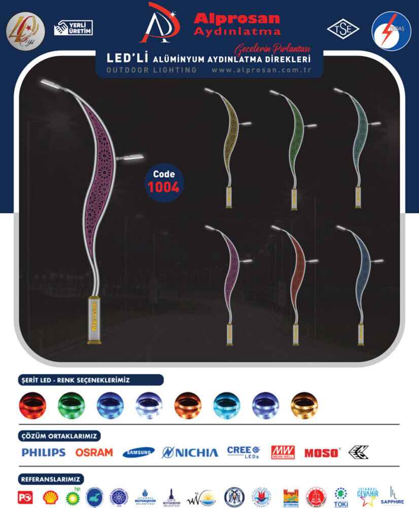 Alüminyum Aydınlatma Direkleri