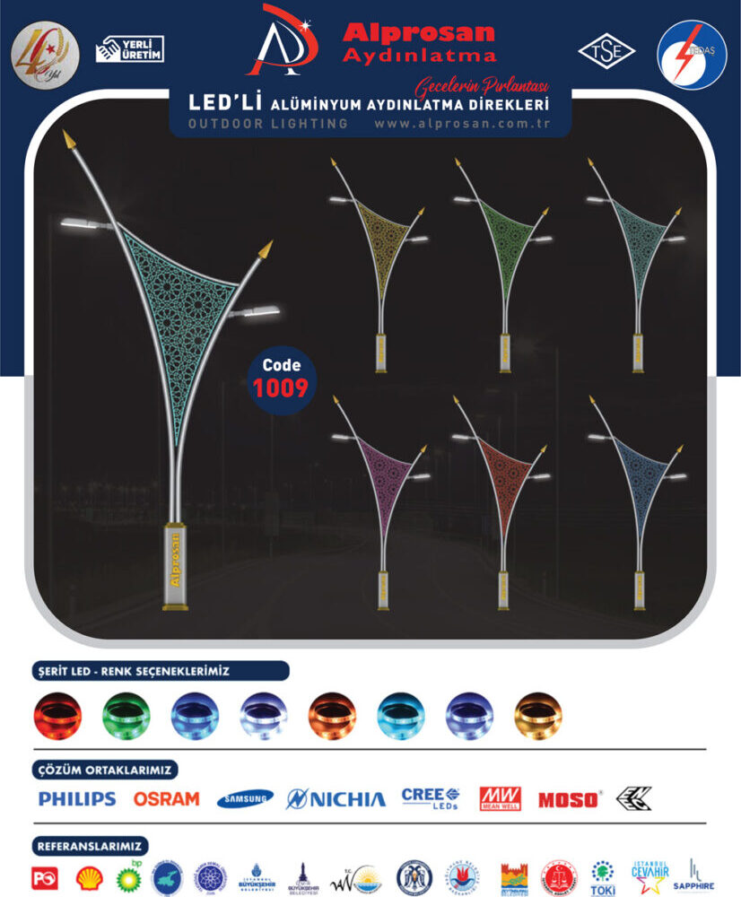 Alüminyum Aydınlatma Direkleri