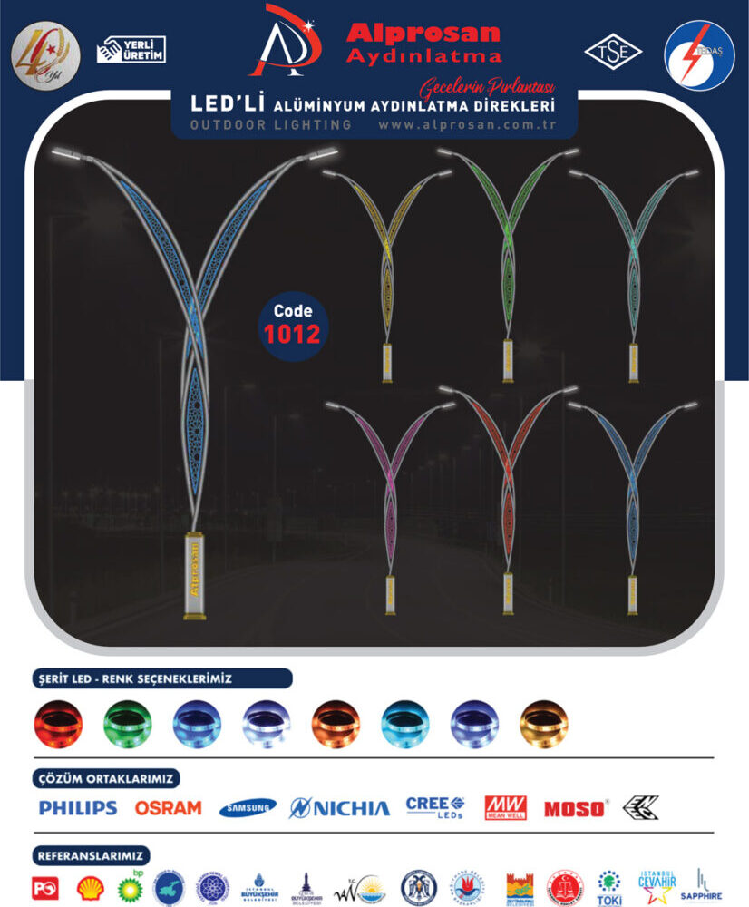 Alüminyum Aydınlatma Direkleri