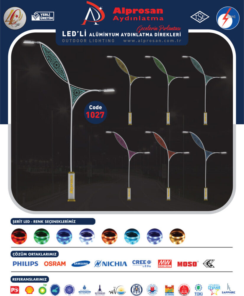 Alüminyum Aydınlatma Direkleri