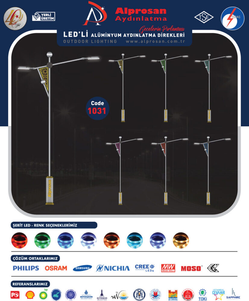 Alüminyum Aydınlatma Direkleri