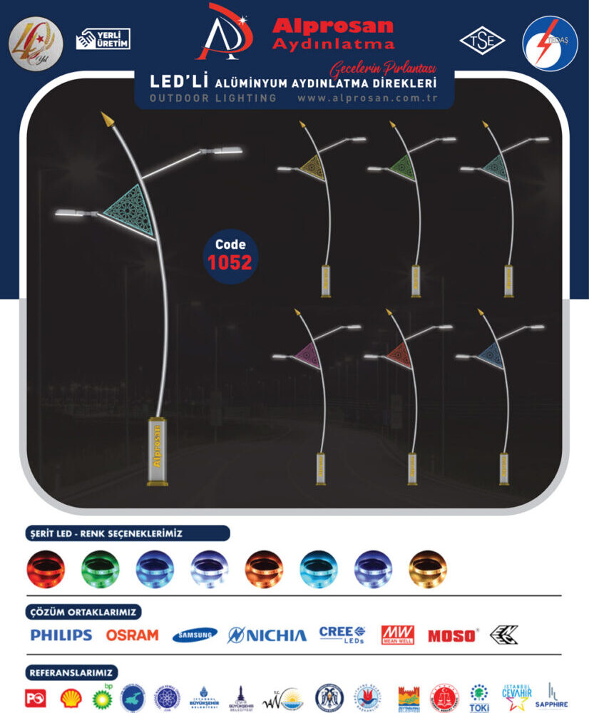 Alüminyum Aydınlatma Direkleri