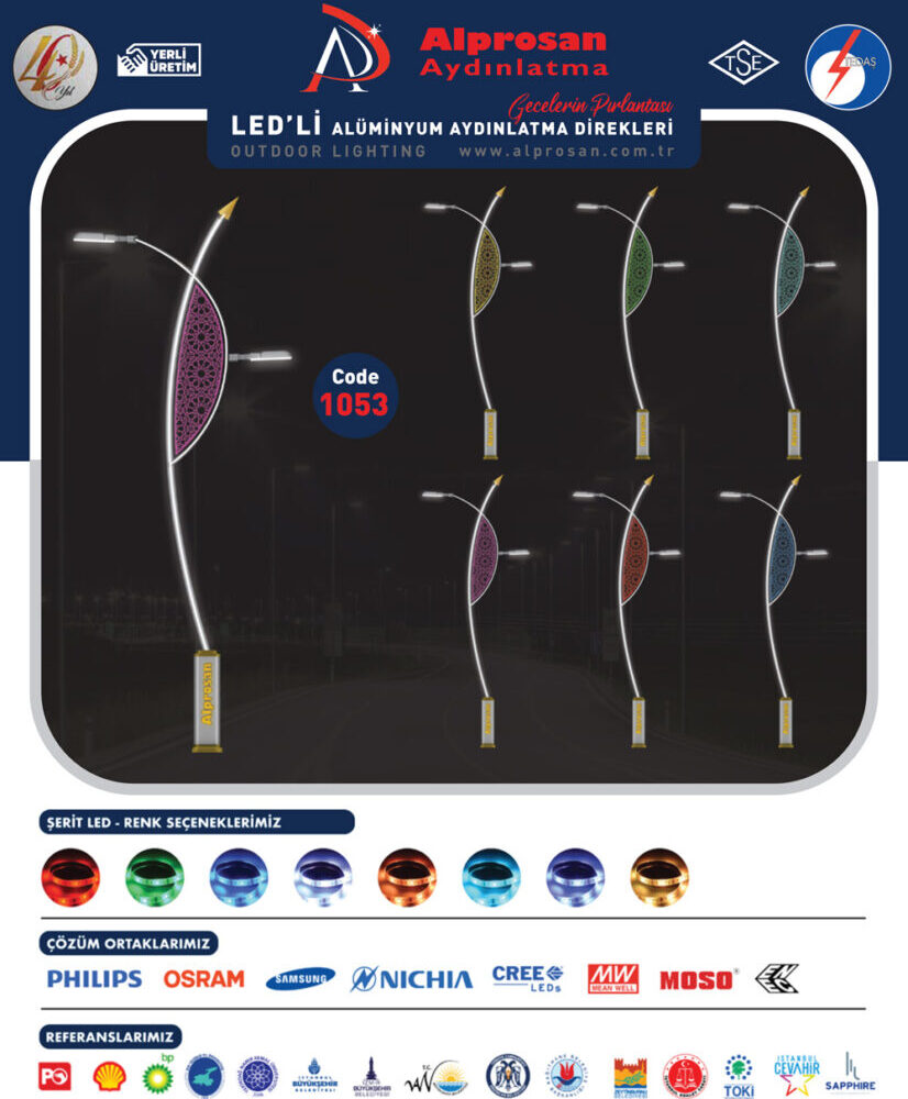 Alüminyum Aydınlatma Direkleri