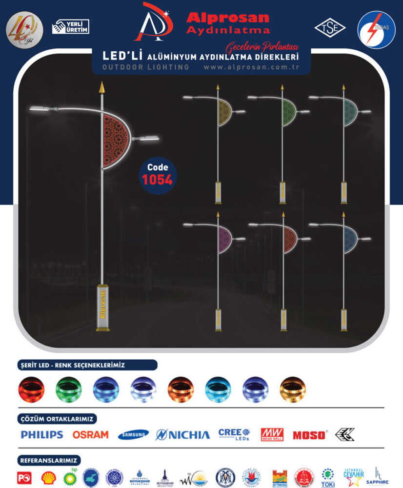 Alüminyum Aydınlatma Direkleri