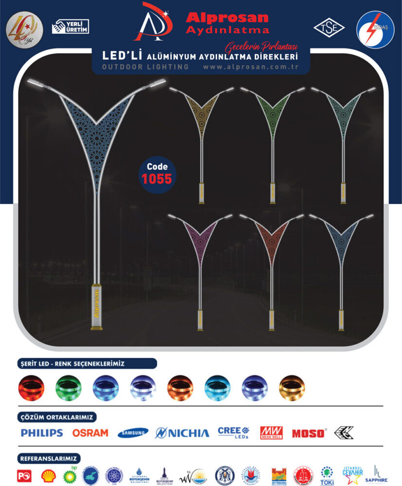 Alüminyum Aydınlatma Direkleri