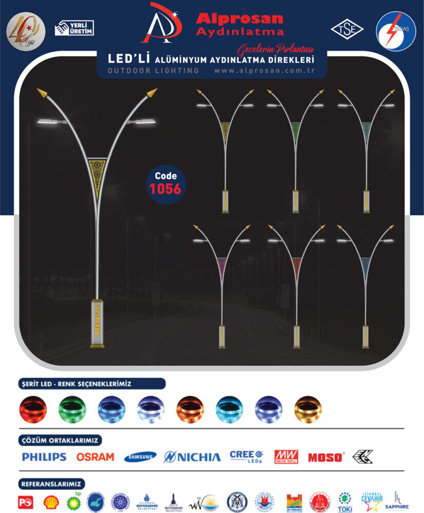 Alüminyum Aydınlatma Direkleri
