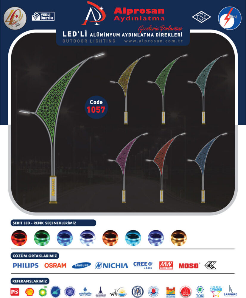 Alüminyum Aydınlatma Direkleri