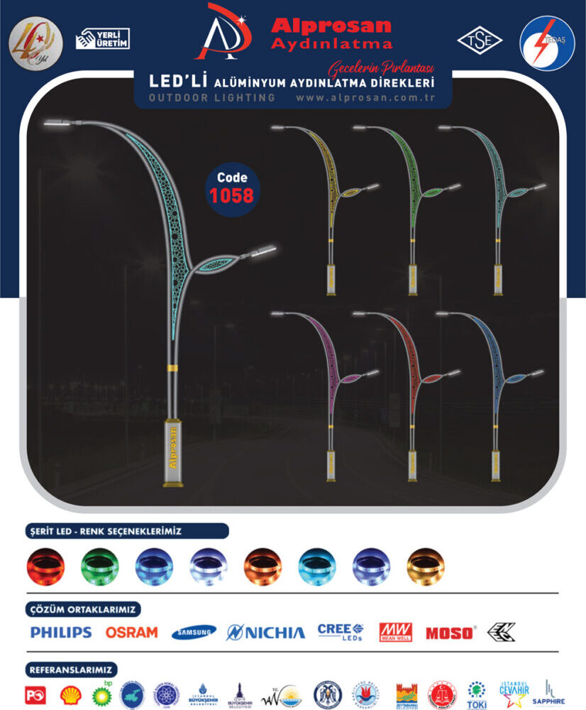 Alüminyum Aydınlatma Direkleri