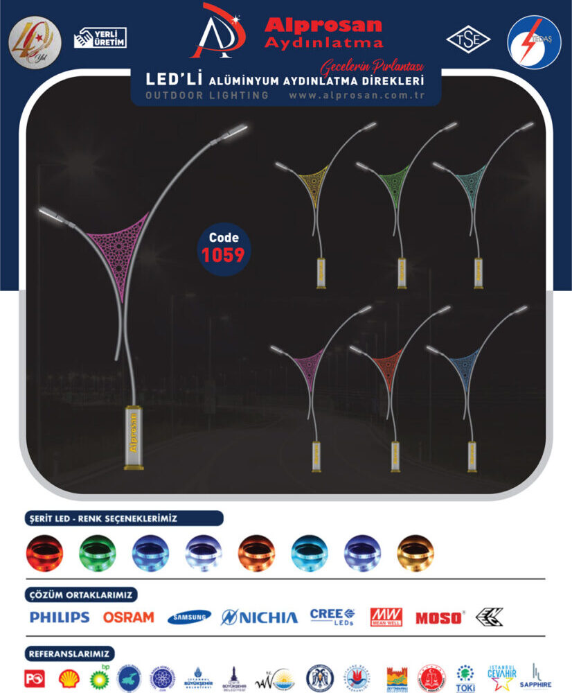 Alüminyum Aydınlatma Direkleri