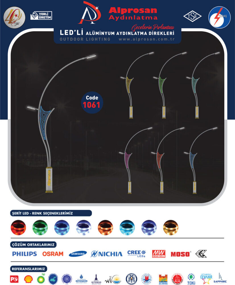 Alüminyum Aydınlatma Direkleri
