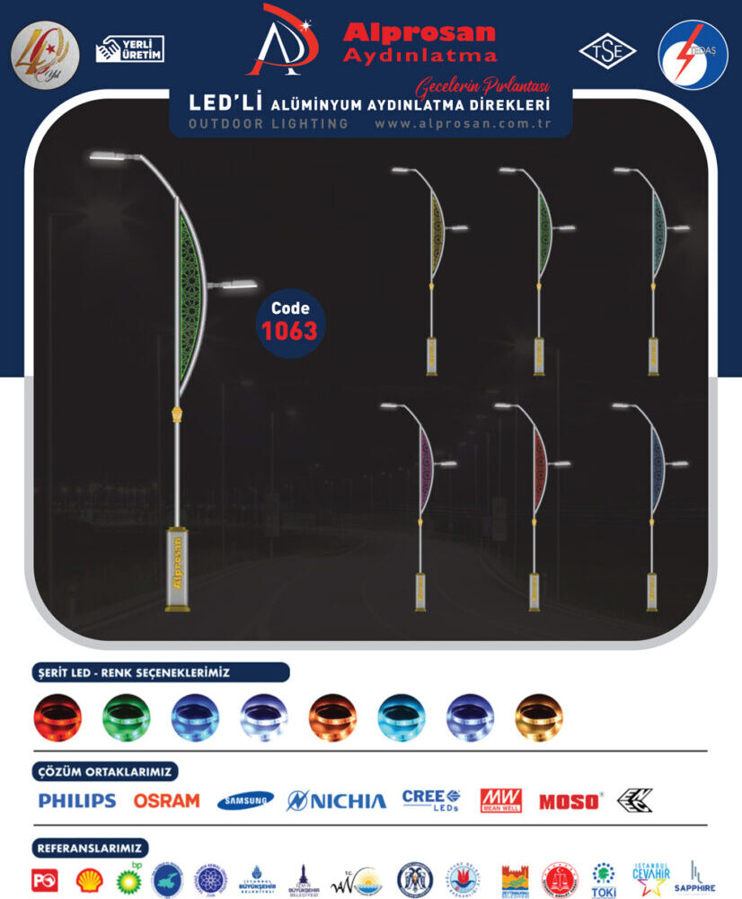 Alüminyum Aydınlatma Direkleri