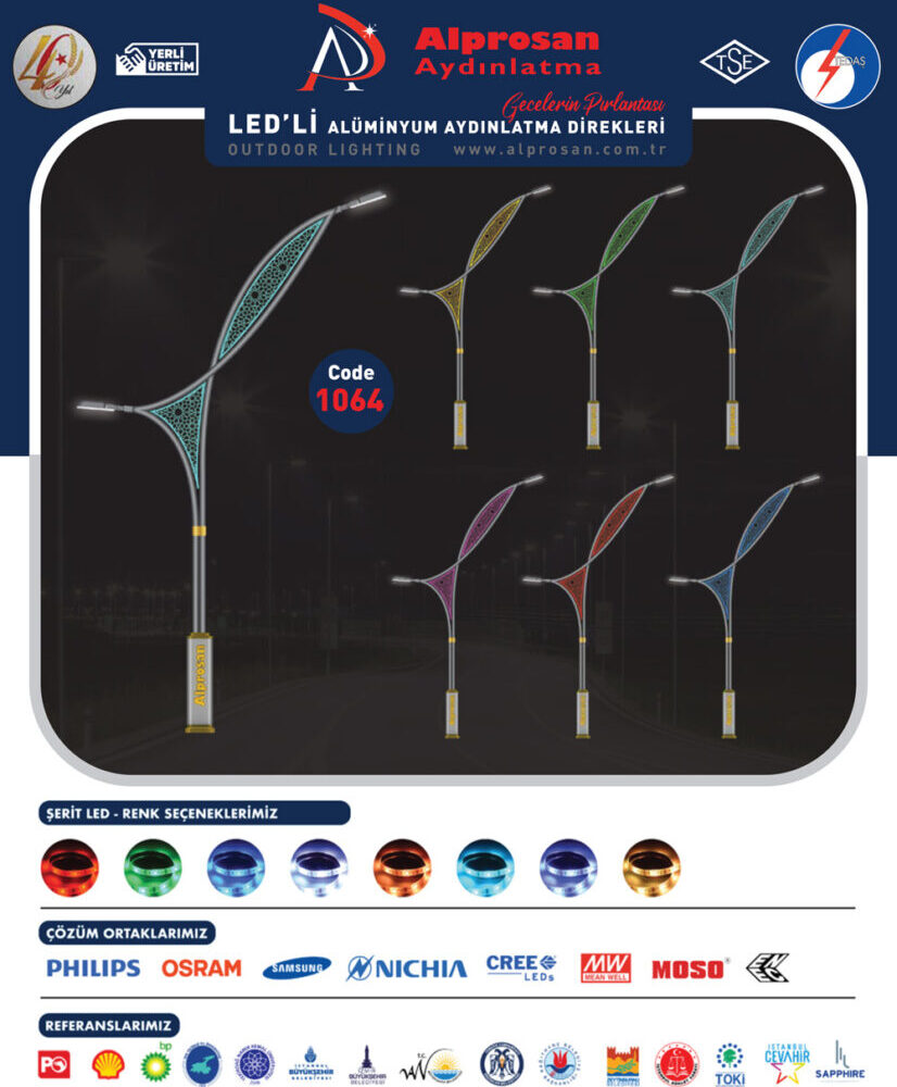 Alüminyum Aydınlatma Direkleri