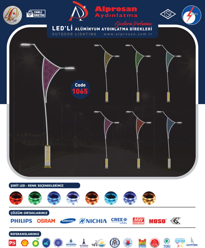 Alüminyum Aydınlatma Direkleri