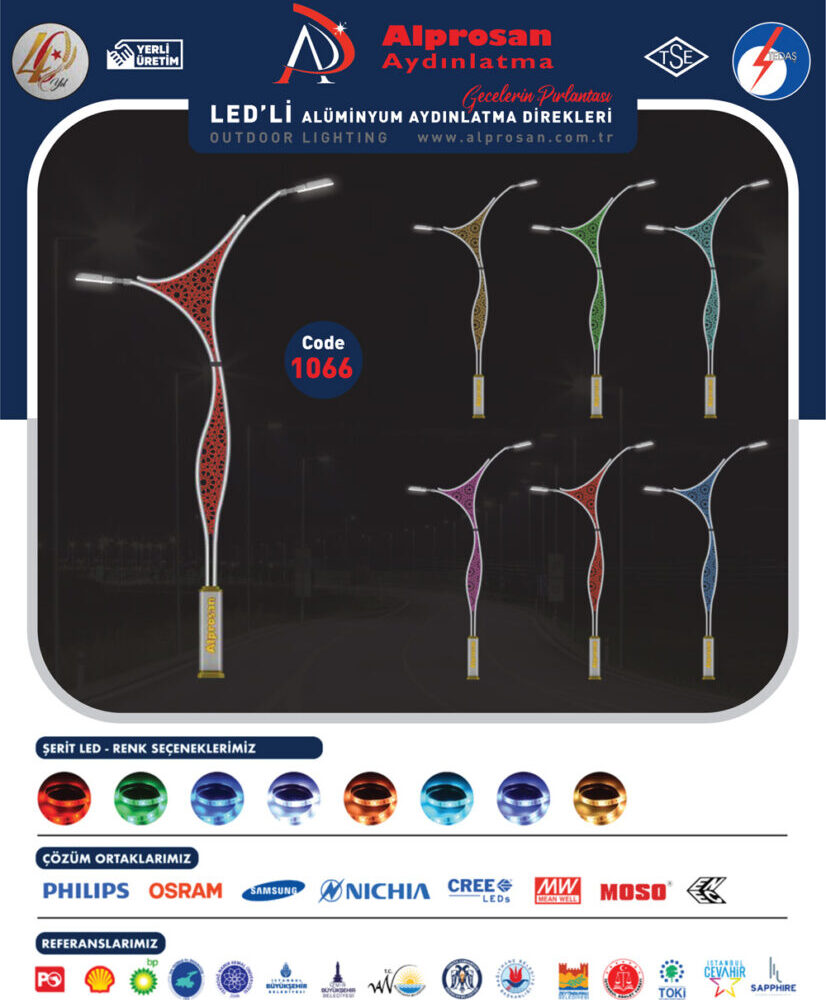 Alüminyum Aydınlatma Direkleri