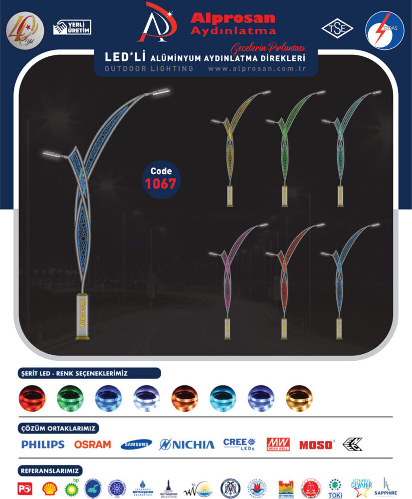 Alüminyum Aydınlatma Direkleri