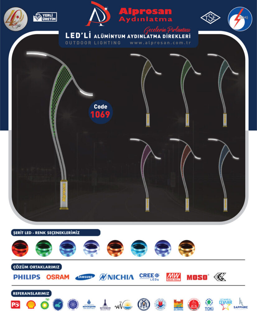 Alüminyum Aydınlatma Direkleri