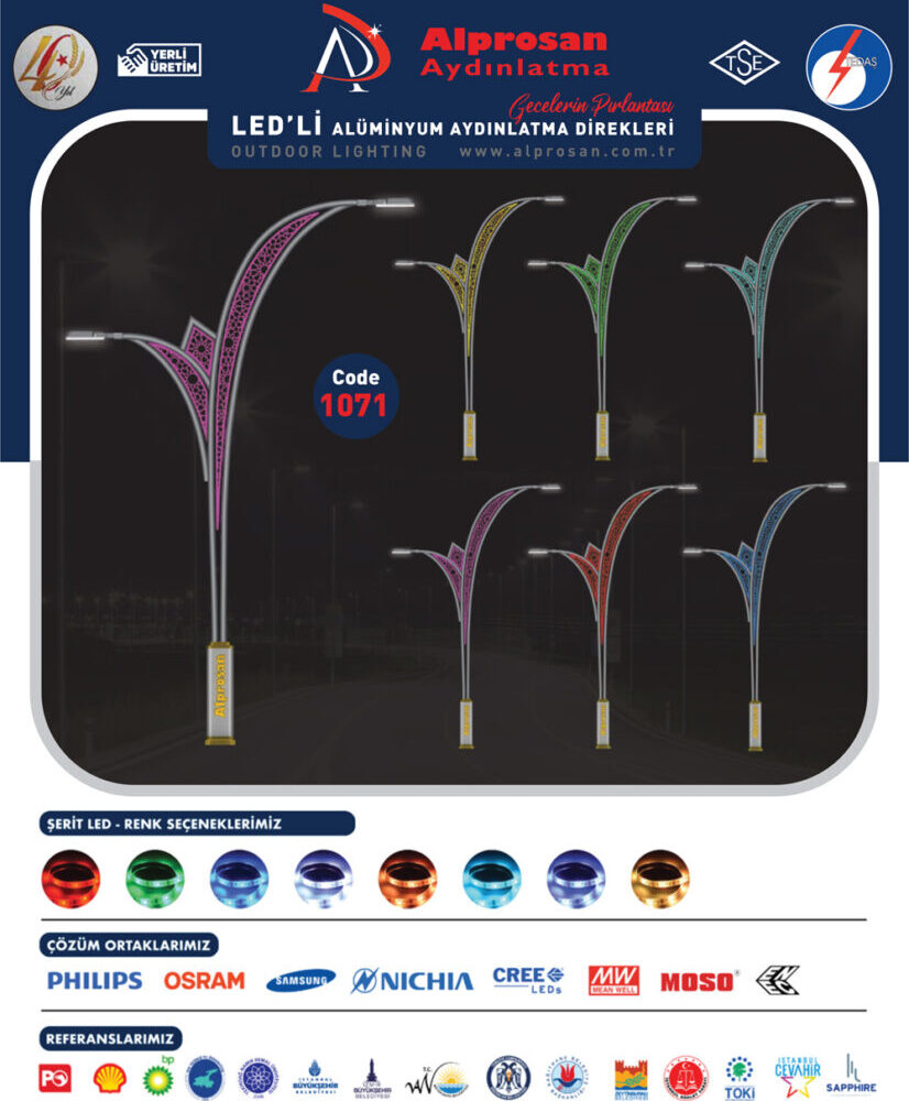 Alüminyum Aydınlatma Direkleri