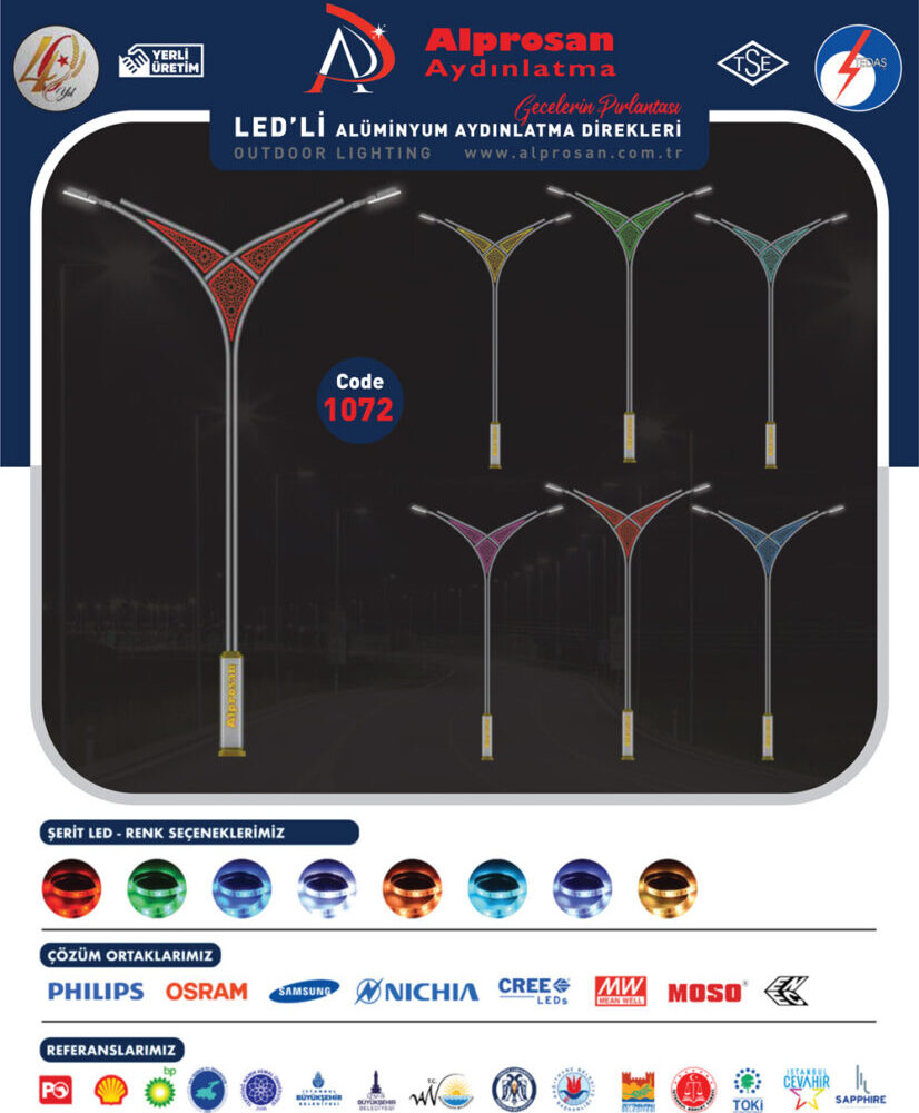 Alüminyum Aydınlatma Direkleri