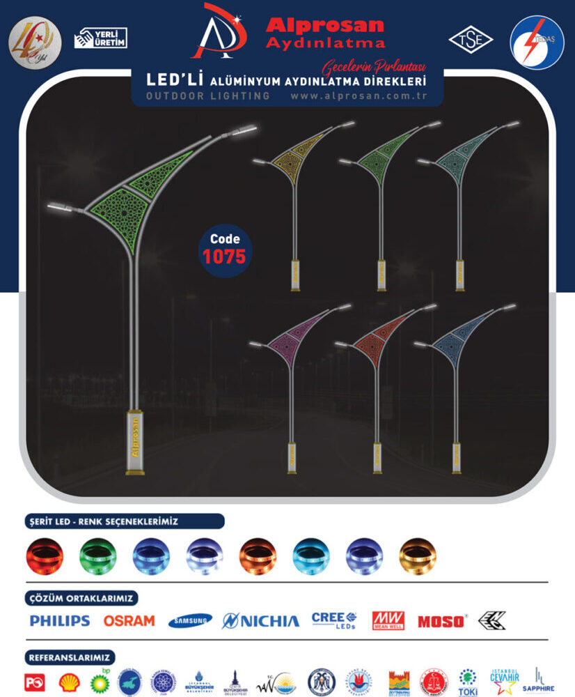 Alüminyum Aydınlatma Direkleri