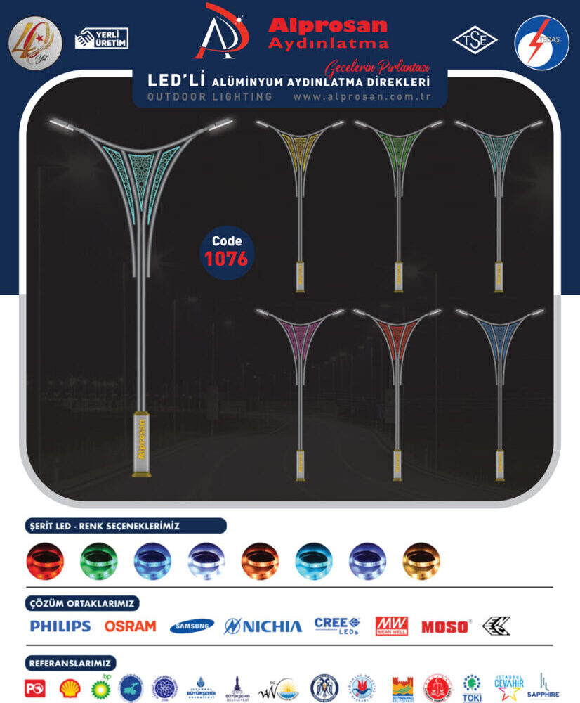Alüminyum Aydınlatma Direkleri