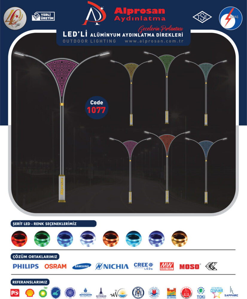 Alüminyum Aydınlatma Direkleri