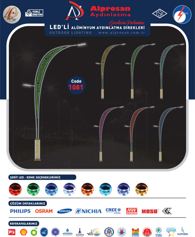 Alüminyum Aydınlatma Direkleri