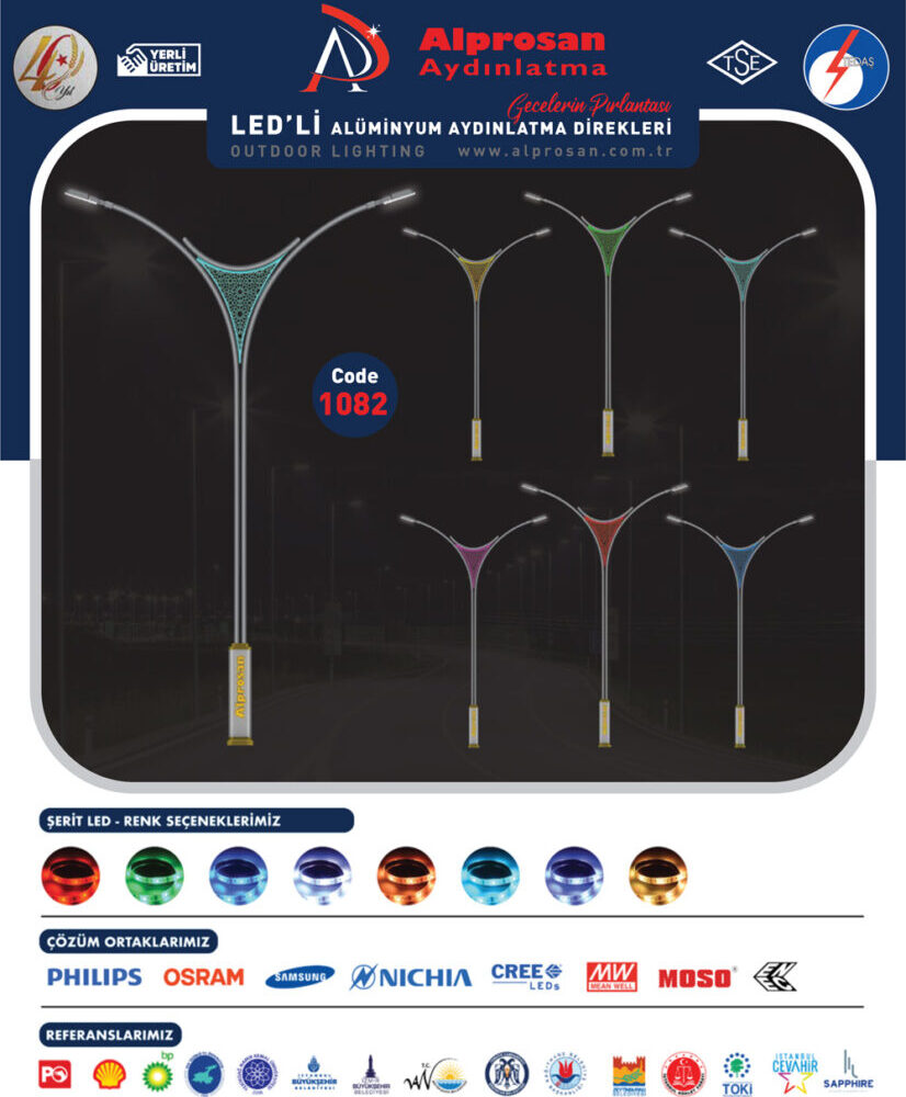Alüminyum Aydınlatma Direkleri