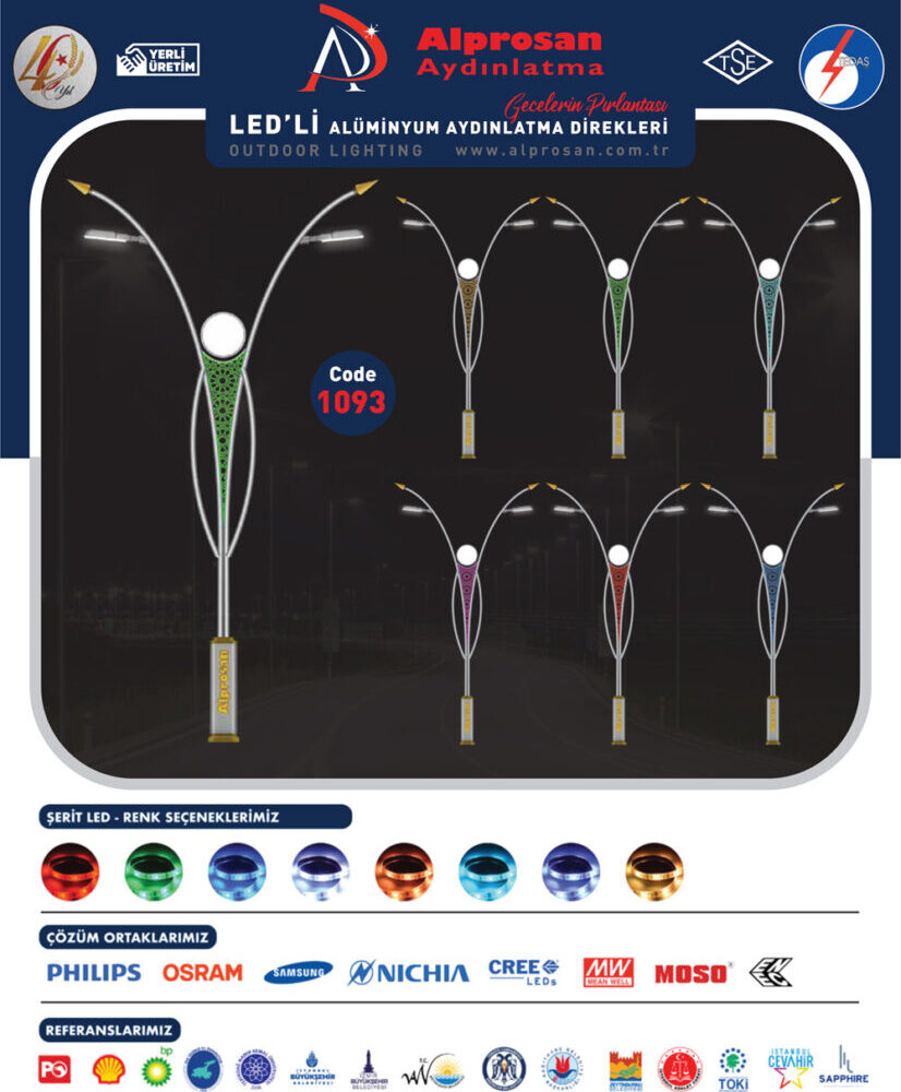 Alüminyum Aydınlatma Direkleri