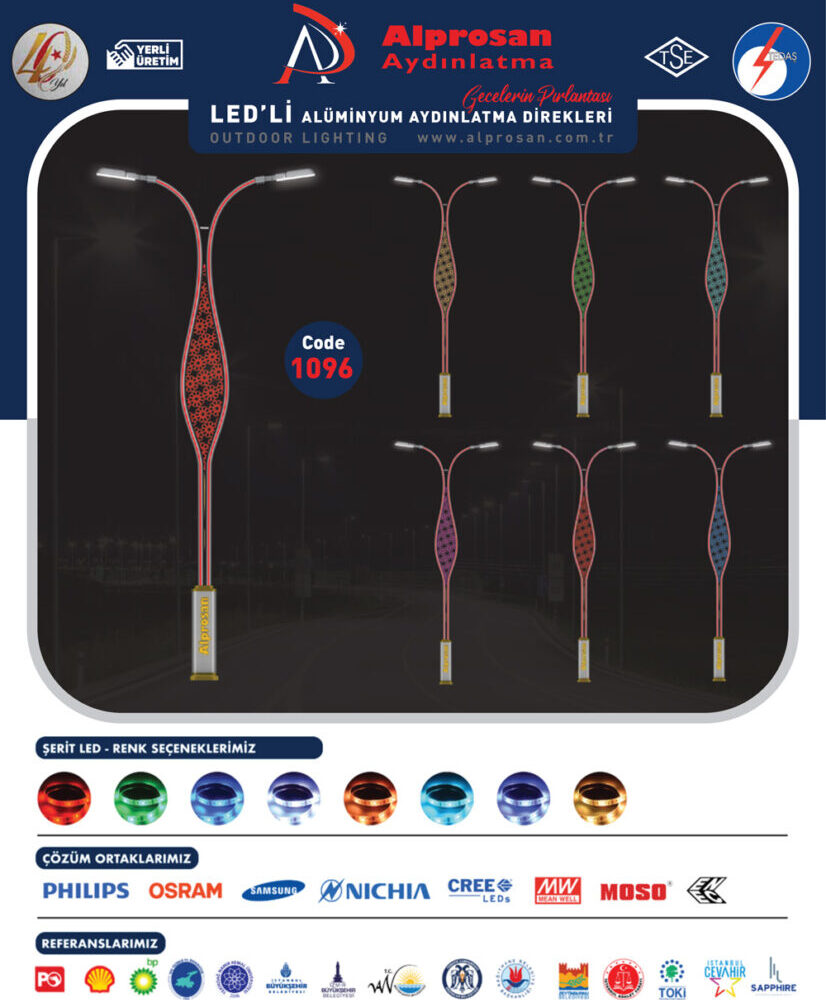 Alüminyum Aydınlatma Direkleri