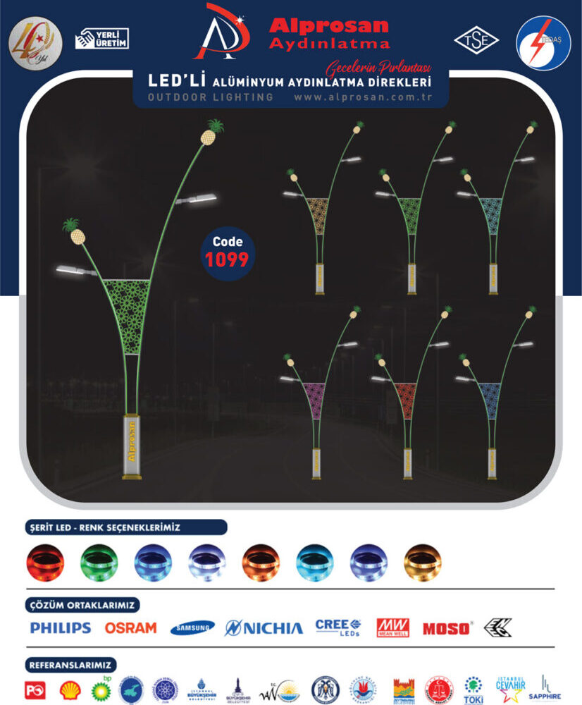 Alüminyum Aydınlatma Direkleri