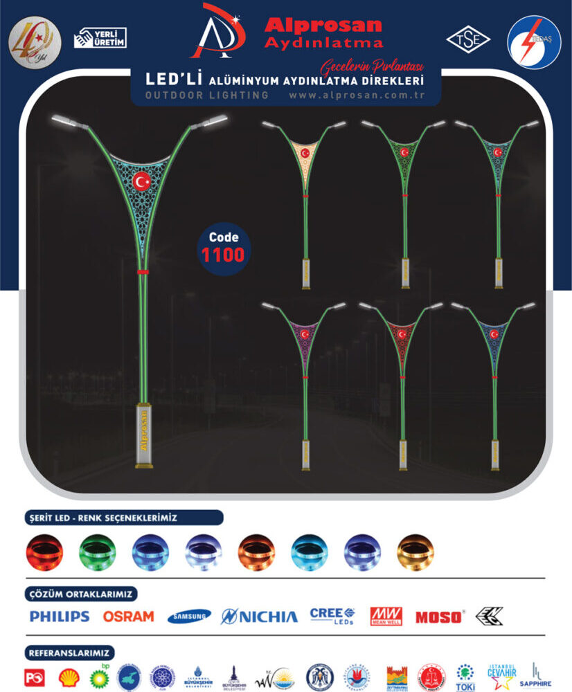 Alüminyum Aydınlatma Direkleri