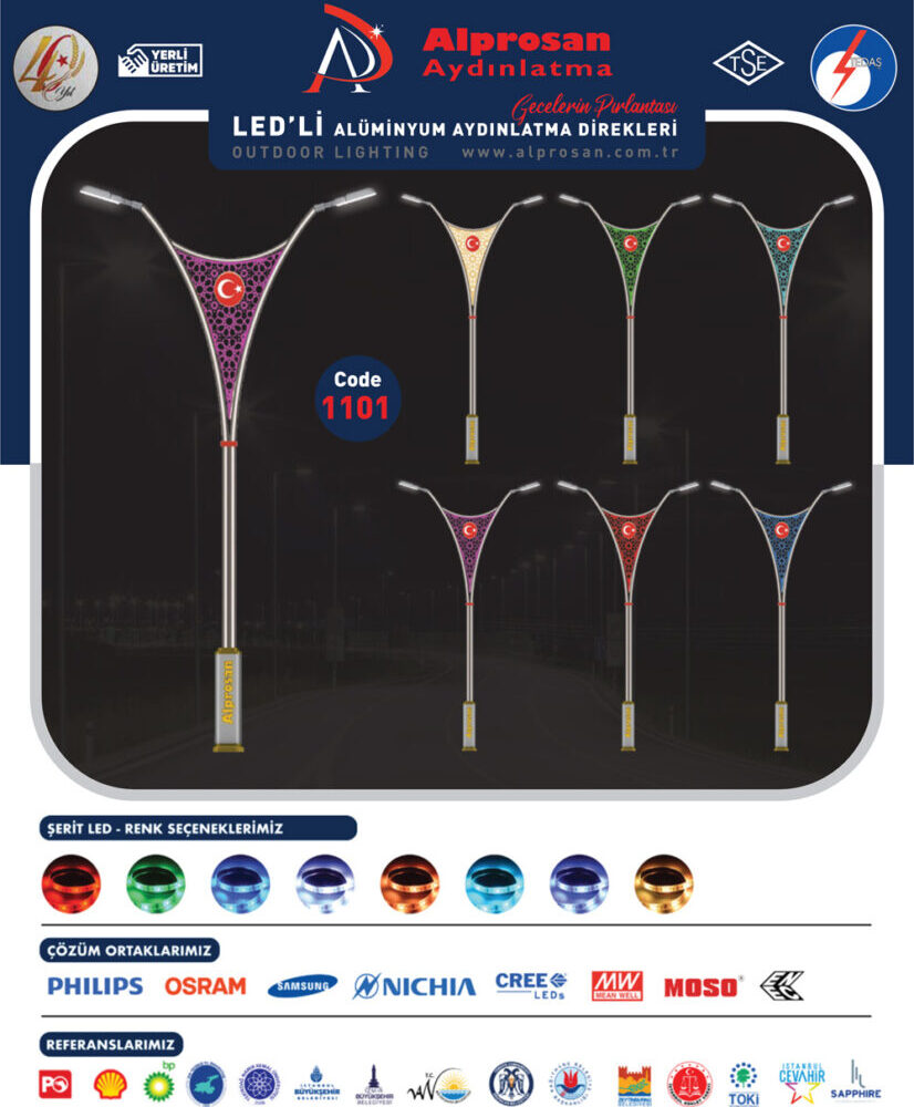 Alüminyum Aydınlatma Direkleri