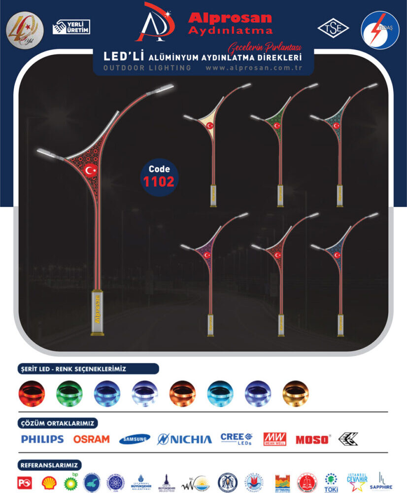 Alüminyum Aydınlatma Direkleri