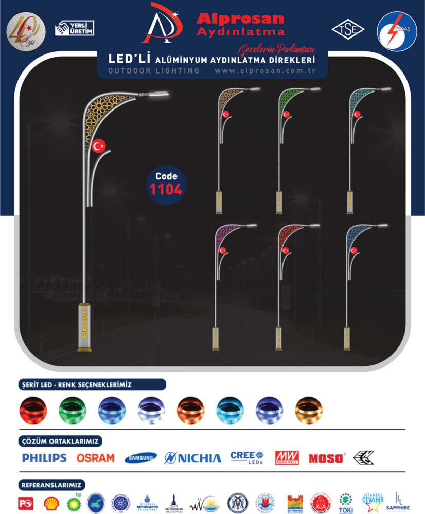 Alüminyum Aydınlatma Direkleri
