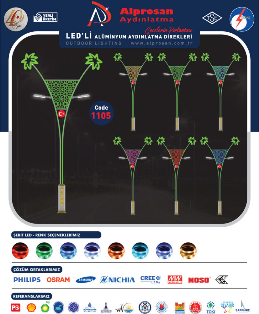 Alüminyum Aydınlatma Direkleri