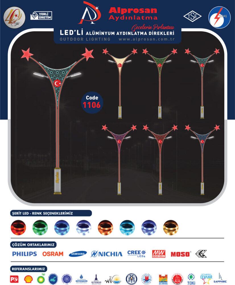 Alüminyum Aydınlatma Direkleri