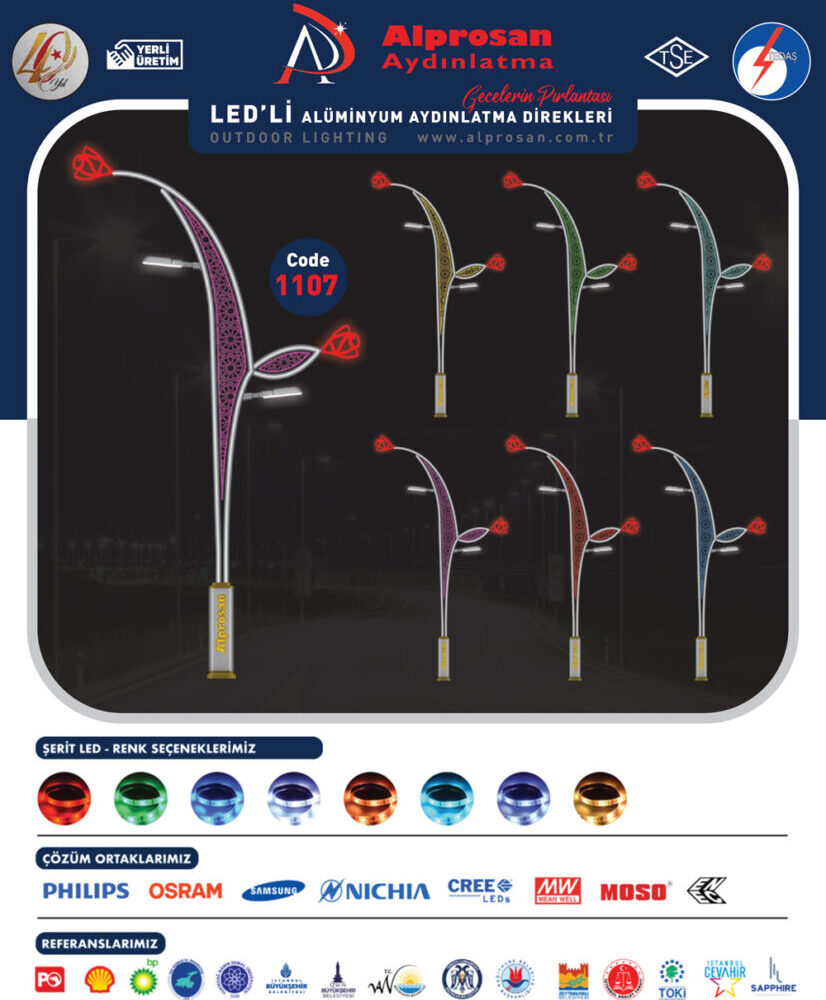 Alüminyum Aydınlatma Direkleri