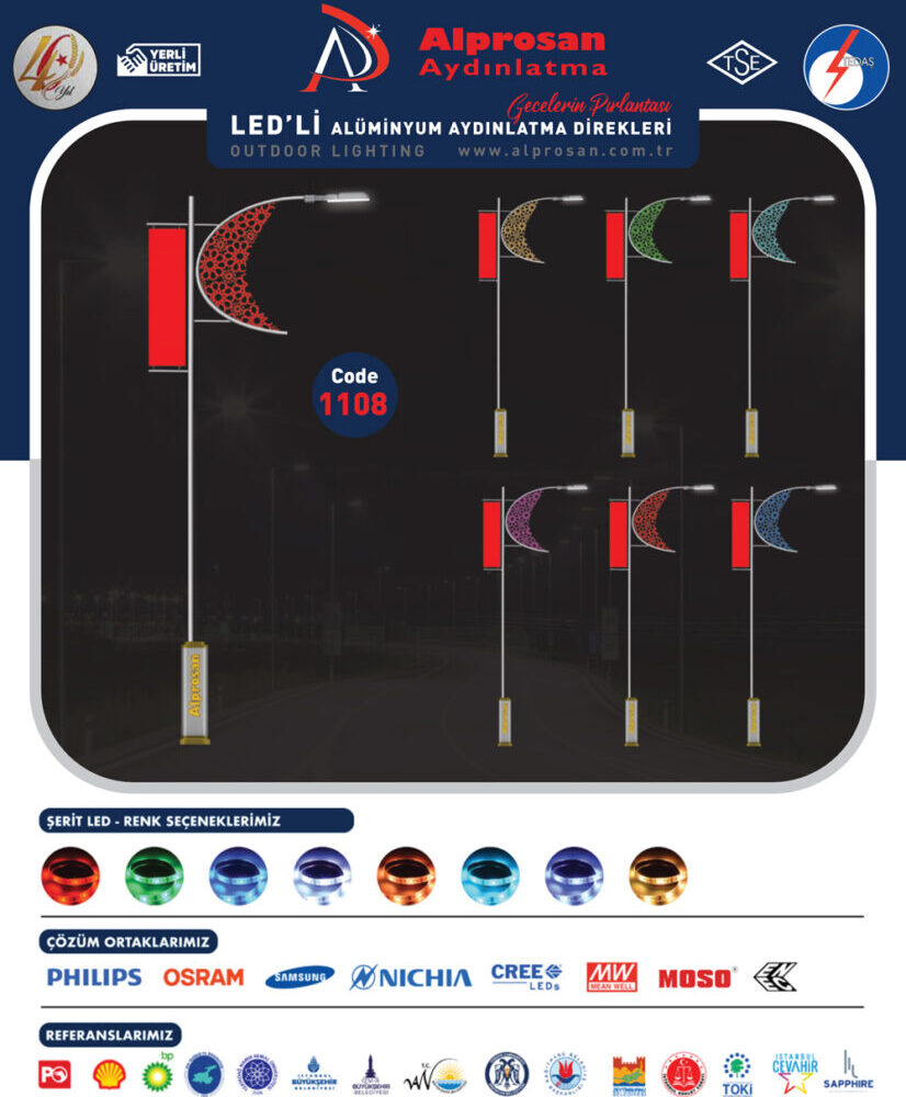 Alüminyum Aydınlatma Direkleri