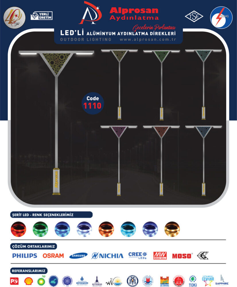 Alüminyum Aydınlatma Direkleri