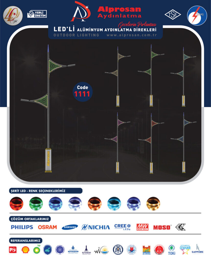 Alüminyum Aydınlatma Direkleri