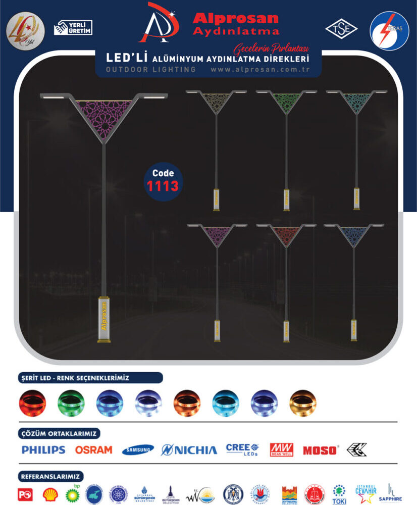 Alüminyum Aydınlatma Direkleri