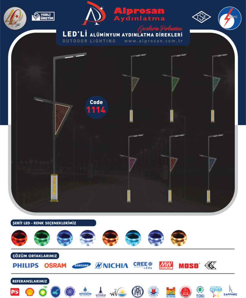 Alüminyum Aydınlatma Direkleri