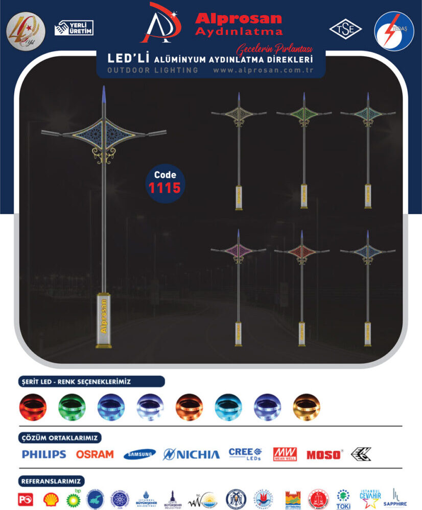 Alüminyum Aydınlatma Direkleri
