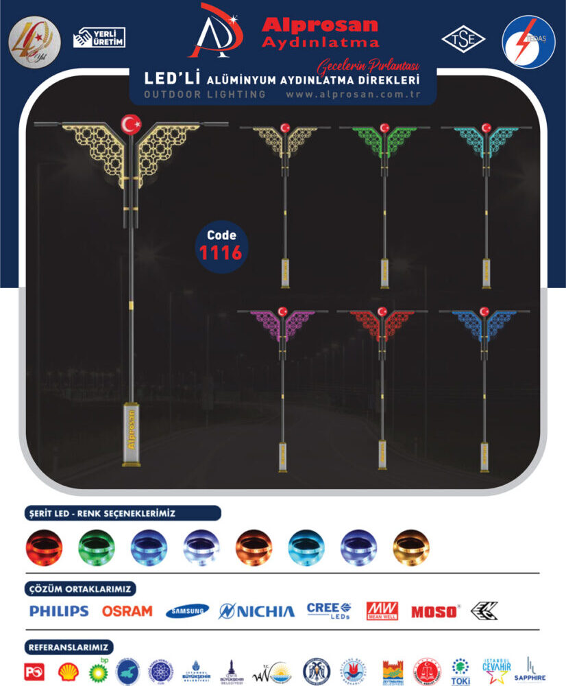 Alüminyum Aydınlatma Direkleri