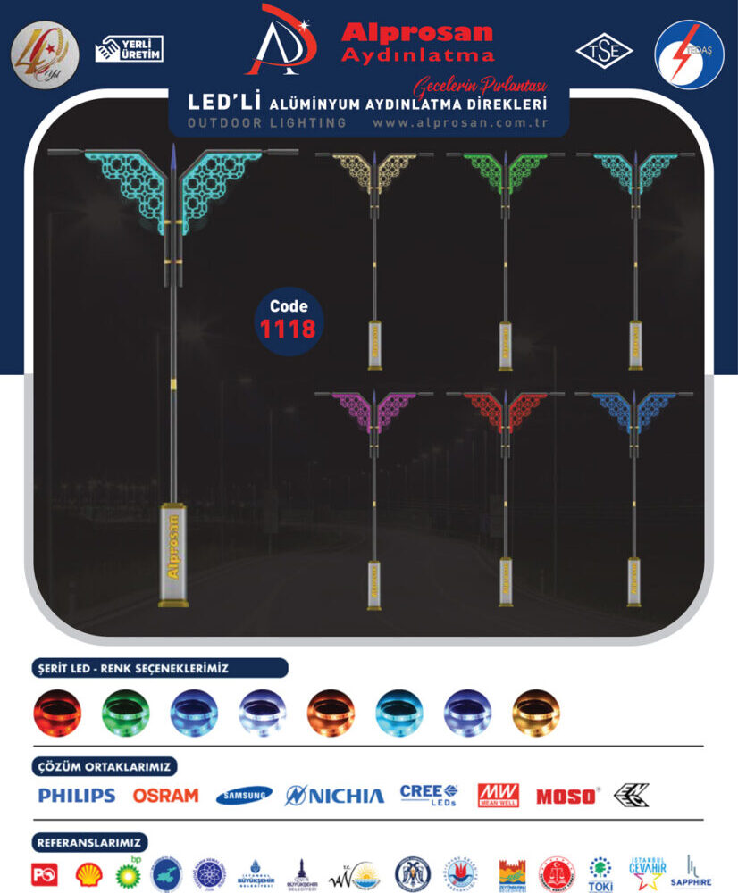 Alüminyum Aydınlatma Direkleri