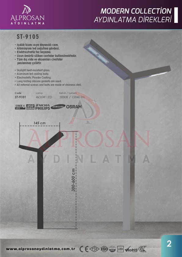 Modern Collection Aydınlatma Direkleri