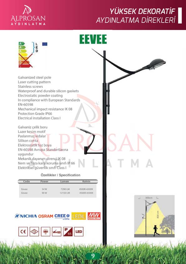 Yüksek Yol Aydınlatma Direkleri – Galvaniz ve Boyalı
