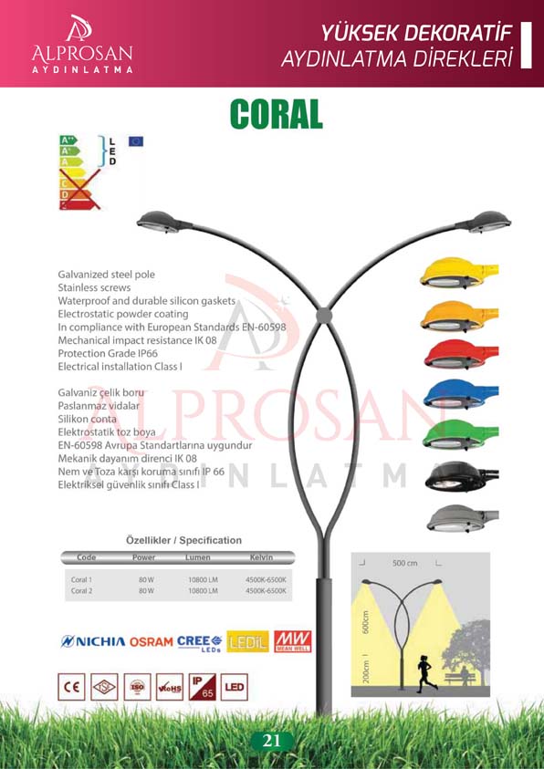 Yüksek Yol Aydınlatma Direkleri – Galvaniz ve Boyalı