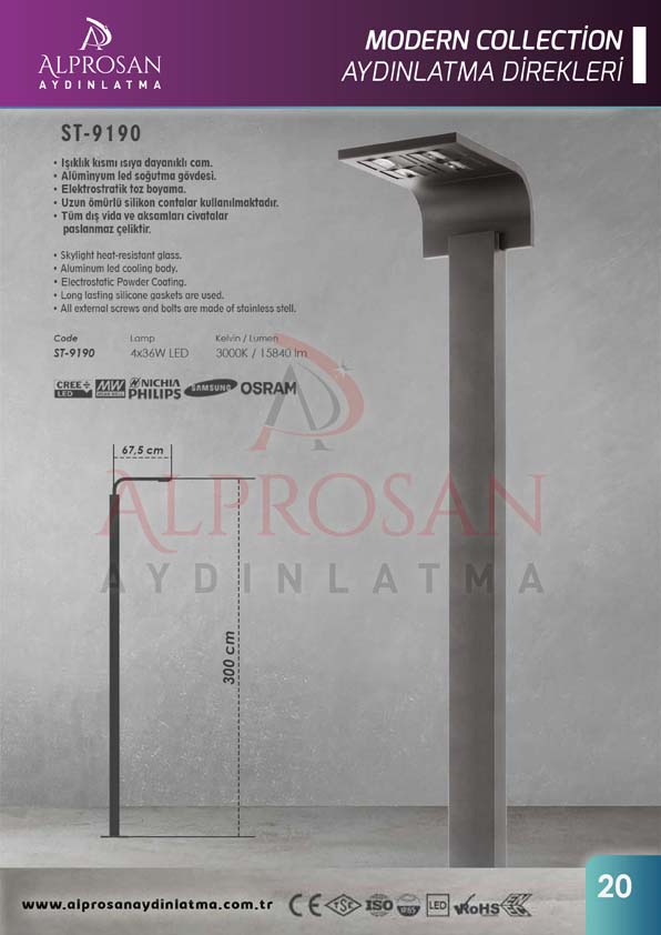 Modern Collection Aydınlatma Direkleri